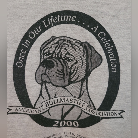 Y2K Bull Mastiff Tshirt - Picture 1 of 3